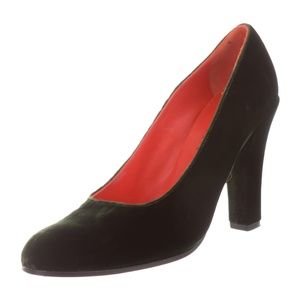 Robert Clergerie Green Velvet Pump 8.5